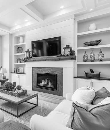 modern-media-center-st-petersburg-Florida-FL.jpg Built-in media center with TV mount, shelving, and closed storage in St. Petersburg, FL living room