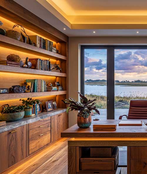 Custom Home Office Design Largo - Soho Closets Custom Home Office Design Largo